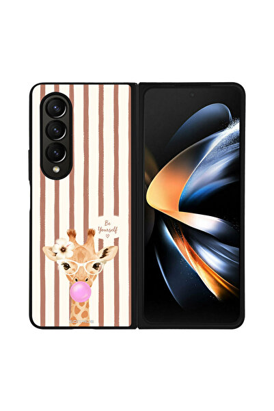 OEM Θήκη Sonique Stripe Stories Series για Samsung Galaxy Z Fold 4 Καφέ - Καμ...