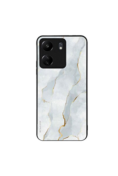 OEM Θήκη Sonique Marble Series για Xiaomi Redmi 13C 4G / Poco C65 4G Λευκό 01