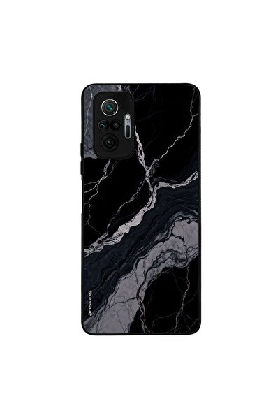 OEM Θήκη Sonique Marble Series για Xiaomi Redmi Note 10 Pro Μαύρο 02