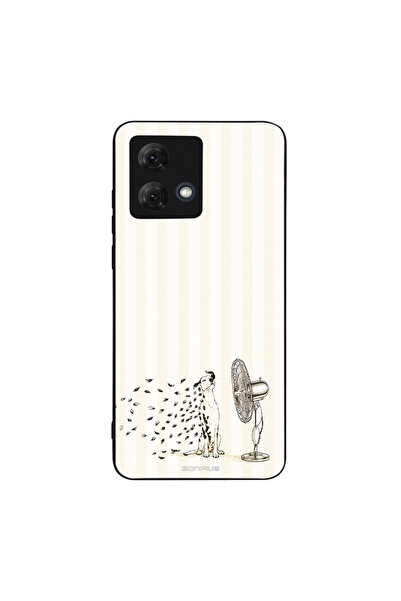 OEM Θήκη Sonique Stripe Stories Series για Motorola Moto G84 5G Cool Dog