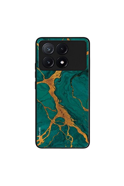OEM Θήκη Sonique Marble Series για Xiaomi Poco X6 Pro 5G Πράσινο
