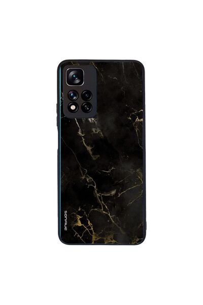OEM Θήκη Sonique Marble Series για Xiaomi Redmi Note 11 Pro Plus 5G Μαύρο 01