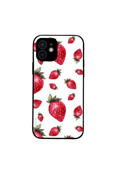 OEM Θήκη Sonique Fruit Series για Apple iPhone 12 Φράουλα 01