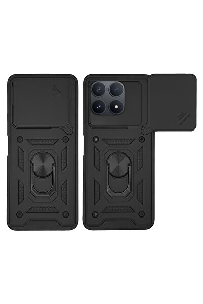 OEM Θήκη Σιλικόνης Sonique Carbon Brushed Xiaomi Poco F8 Pro 5G Μαύρο