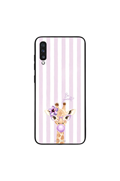 OEM Θήκη Sonique Stripe Stories Series για Samsung Galaxy A70/A70s Λιλά- Καμη...