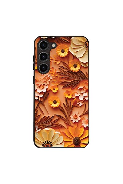 OEM Θήκη Sonique 3D Flower Series για Samsung Galaxy S23 Plus Πορτοκαλί