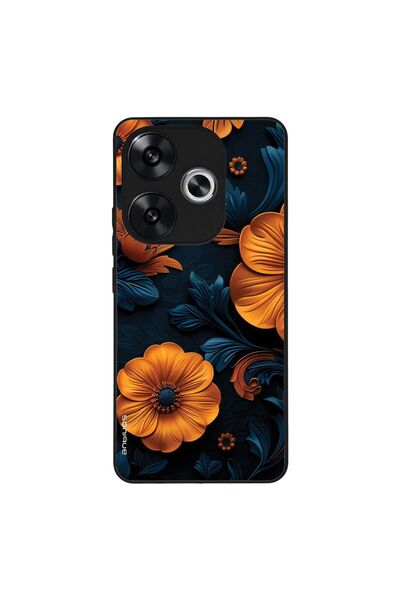 OEM Θήκη Sonique 3D Flower Series για Xiaomi Poco F6 5G Πορτοκαλί 01