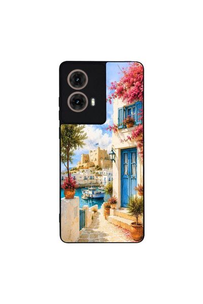 OEM Θήκη Sonique Greek Island Muse Series για Motorola Moto G85 5G Ροδίτικο Λ...