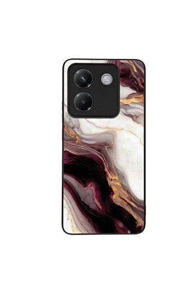 OEM Θήκη Sonique Marble Series για Xiaomi Poco M7 Pro 5G Μπορντώ