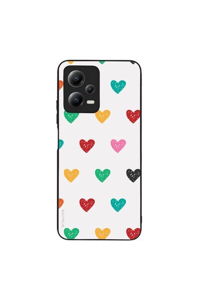 OEM Θήκη Sonique Heart Series για Xiaomi Redmi Note 12 5G / Poco X5 5G Λευκό 02