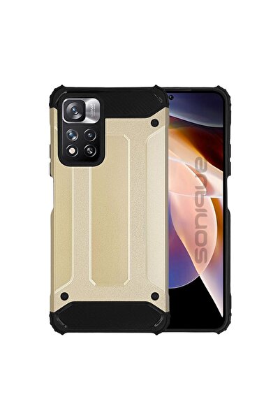 OEM Θήκη Heavy Armor Sonique Xiaomi Redmi Note 11 Pro Plus 5G Χρυσό