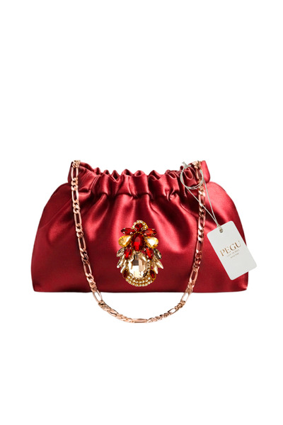 pegu baby collection Red Satin Royale Series Handmade Custom Design Drawstrin...