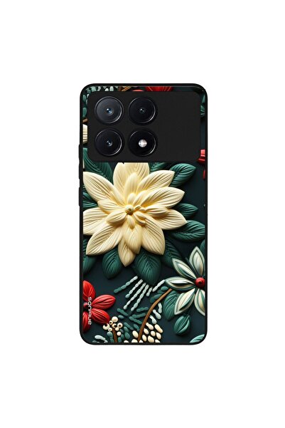 OEM Θήκη Sonique 3D Flower Series για Xiaomi Poco X6 Pro 5G Πράσινο