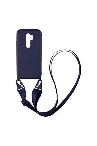 OEM Θήκη Σιλικόνης με Strap CarryHang Sonique Xiaomi Redmi 9 Μπλε Σκούρο