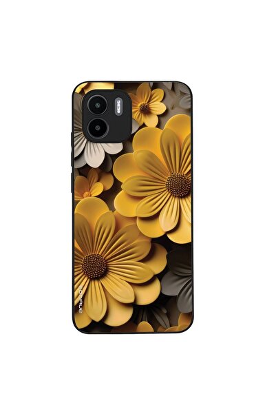 OEM Θήκη Sonique 3D Flower Series για Xiaomi Redmi A1 / Redmi A2 Κίτρινο