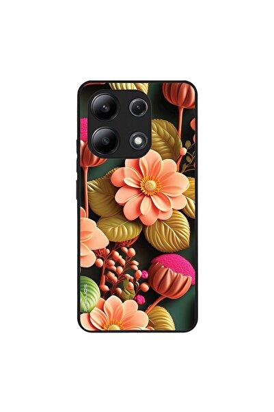 OEM Θήκη Sonique 3D Flower Series για Xiaomi Redmi Note 13 4G Σομόν