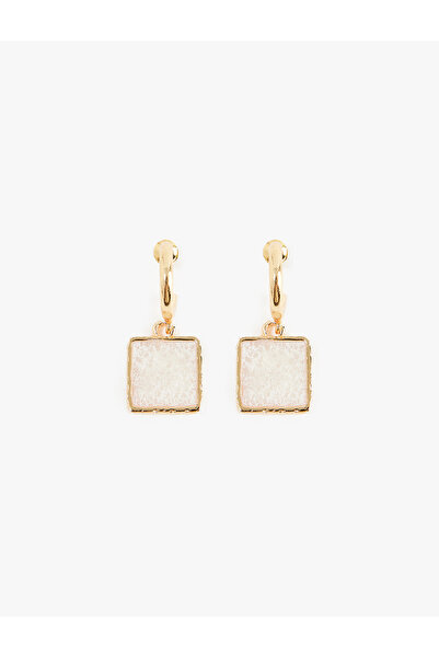 Koton Geometric Dangle Hoop Earrings