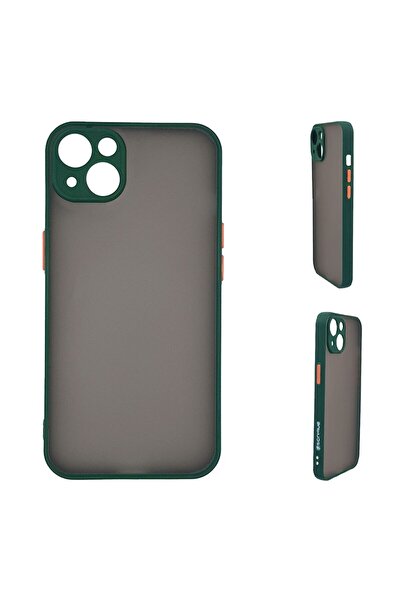 OEM Θήκη Σιλικόνης Color Button Bumper Sonique Apple iPhone 14 Plus Πράσινο Σ...