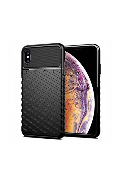OEM Θήκη Κινητού Thunder Case Flexible Tough Rugged Apple iPhone XS MAX Μαύρο