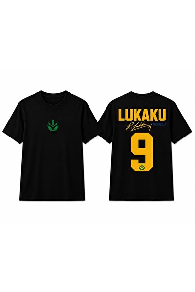Generic Brand Unisex White Yellow Green Detailed Design Printed Cotton T-Shir...