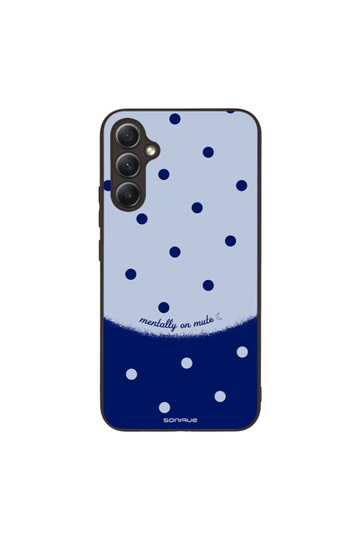OEM Θήκη Sonique Delulu Polka Era Series για Samsung Galaxy A34 5G Blue Mentally