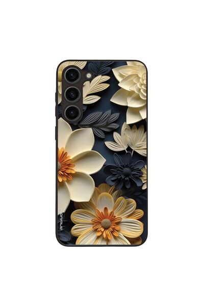 OEM Θήκη Sonique 3D Flower Series για Samsung Galaxy S23 Plus Εκρού