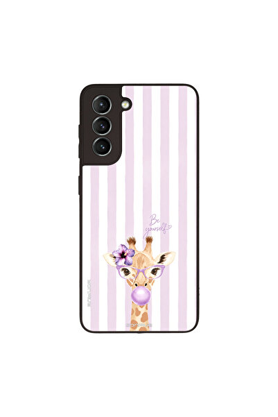 OEM Θήκη Sonique Stripe Stories Series για Samsung Galaxy S21 Λιλά- Καμηλοπάρ...