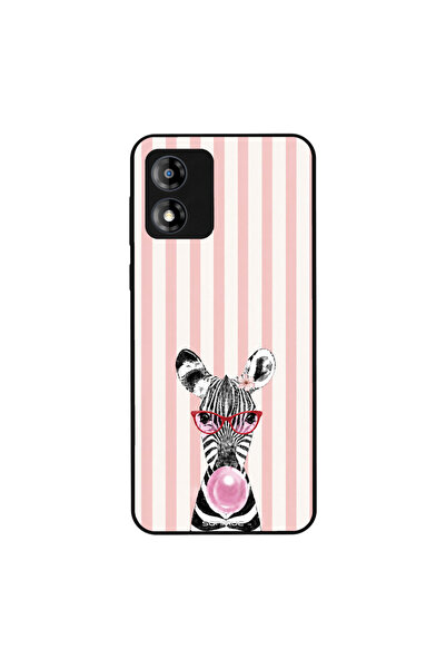 OEM Θήκη Sonique Stripe Stories Series για Motorola Moto E13 4G Ζέβρα – Τσιχλ...