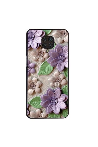 OEM Θήκη Sonique 3D Flower Series για Xiaomi Redmi Note 9S/9 Pro Βιολετί