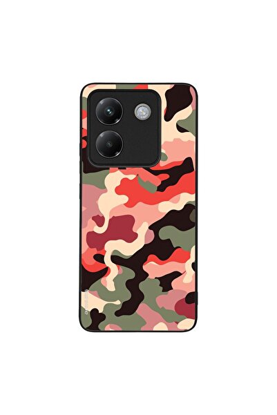 OEM Θήκη Sonique Camouflage Army Series για Xiaomi Poco M7 Pro 5G Κόκκινο