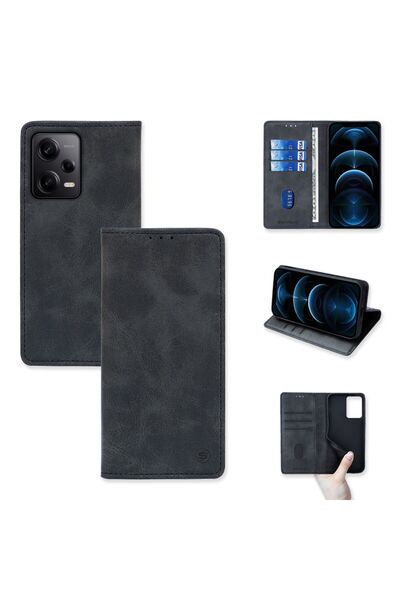 OEM Θήκη Πορτοφόλι Vintage Magnet Wallet Sonique Xiaomi Redmi Note 12 Pro 5G ...