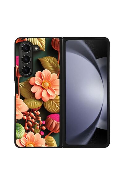 OEM Θήκη Sonique 3D Flower Series για Samsung Galaxy Z Fold 5 Σομόν