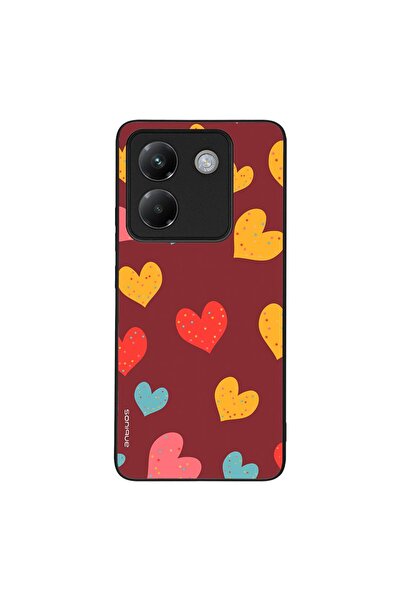OEM Θήκη Sonique Heart Series για Xiaomi Poco M7 Pro 5G Μπορντώ