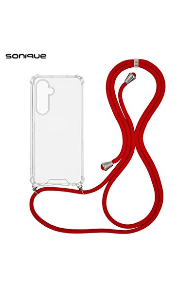 OEM Θήκη Σιλικόνης με Κορδόνι Sonique Armor Clear Samsung Galaxy S25 Plus Κόκ...