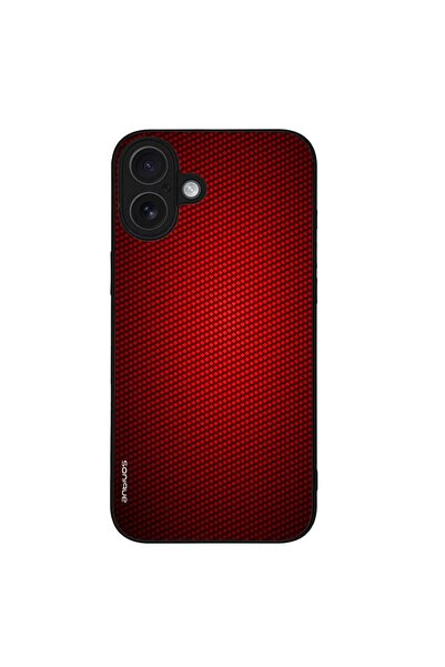 OEM Θήκη Sonique Carbon Series για Apple iPhone 16 Plus Κόκκινο