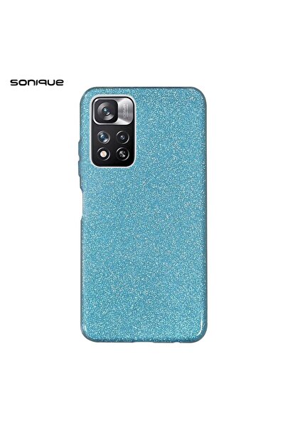 OEM Θήκη Σιλικόνης Sonique Shiny Xiaomi Redmi Note 11 Pro Plus 5G Γαλάζιο