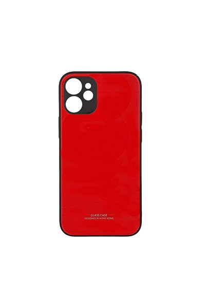 OEM Glass Case Apple iPhone 12 mini Κόκκινο