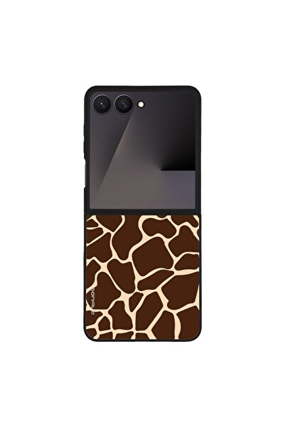 OEM Θήκη Sonique Animal Print Series για Samsung Galaxy Z Flip 7 Giraffe 01