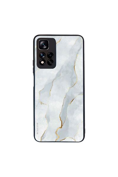 OEM Θήκη Sonique Marble Series για Xiaomi Redmi Note 11 Pro Plus 5G Λευκό 01