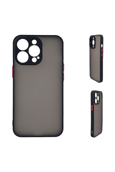 OEM Θήκη Σιλικόνης Color Button Bumper Sonique Apple iPhone 15 Pro Μαύρο