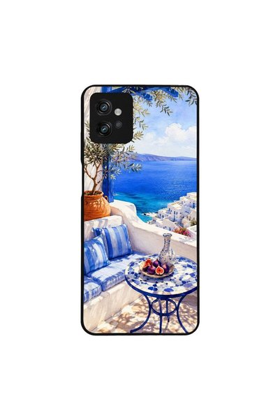 OEM Θήκη Sonique Greek Island Muse Series για Motorola Moto G32 Θέα του Αιγαίου