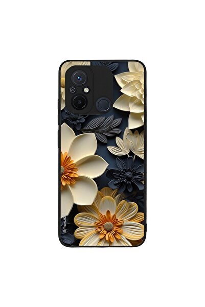 OEM Θήκη Sonique 3D Flower Series για Xiaomi Redmi 12C Εκρού
