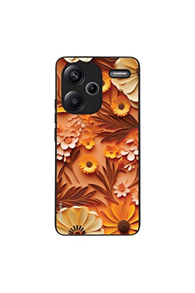 OEM Θήκη Sonique 3D Flower Series για Xiaomi Redmi Note 13 Pro Plus 5G Πορτοκαλί