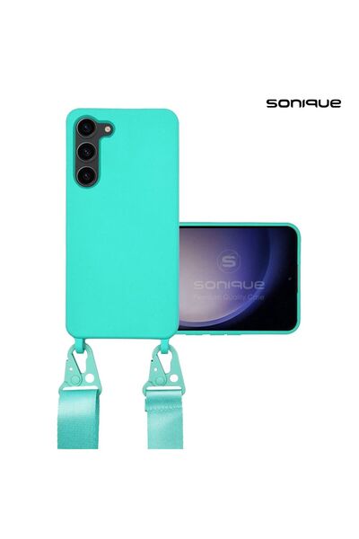 OEM Θήκη Σιλικόνης με Strap CarryHang Sonique Samsung Galaxy S23 Plus Γαλάζιο