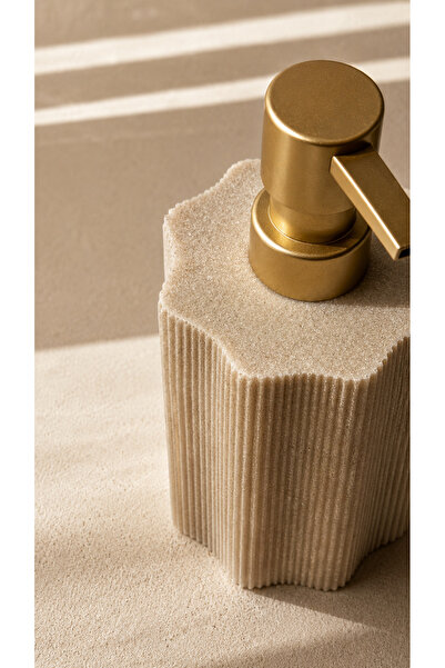 SUELF CO Polyresin Gold Headed Liquid Soap Dispenser