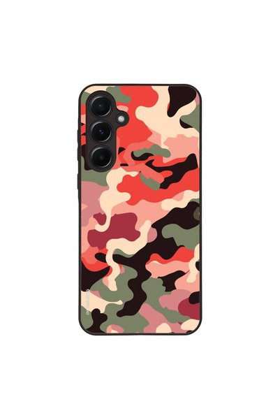 OEM Θήκη Sonique Camouflage Army Series για Samsung Galaxy A55 5G Κόκκινο