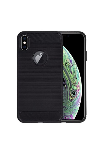 OEM Θήκη Σιλικόνης Sonique Carbon Brushed Apple iPhone XS MAX Μαύρο