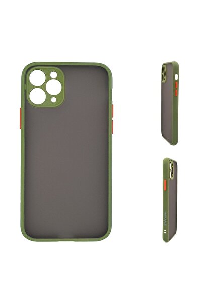 OEM Θήκη Σιλικόνης Color Button Bumper Sonique Apple iPhone 11 Pro Πράσινο Αν...