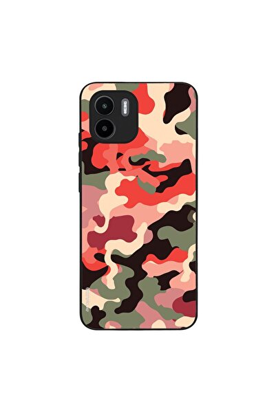 OEM Θήκη Sonique Camouflage Army Series για Xiaomi Redmi A1 / Redmi A2 Κόκκινο