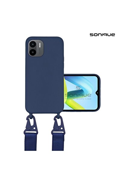 OEM Θήκη Σιλικόνης με Strap CarryHang Sonique Xiaomi Redmi A1 / Redmi A2 Μπλε...